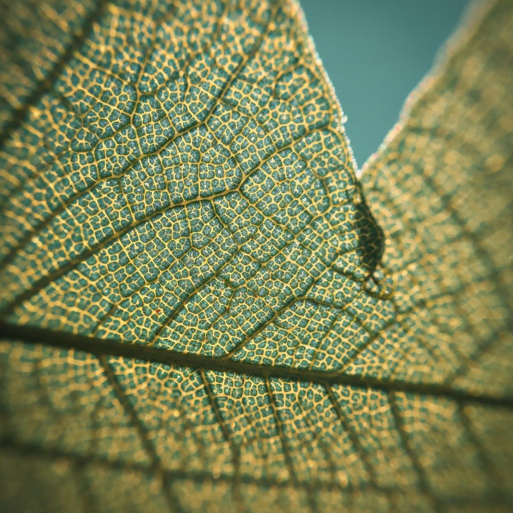 Makroaufnahme pflanzlicher Zellstruktur