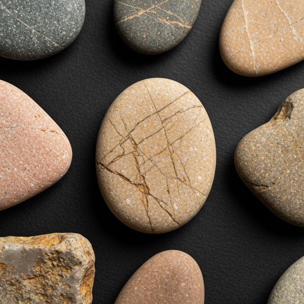 Abstrakte geometrische Anordnung symbolisiert Ordnung und Pflege